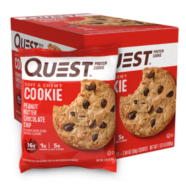 QUEST PROTIEN COOKIE PEANUT BUTTER CHOCLATE CHIPS