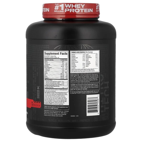 مسل تك نيترو تك واي بروتين - MuscleTech Nitro-Tech Whey Protein جدول الحقائق الغذائية لمسل تك نيترو تك واي بروتين 30 جم بروتين و3 جم كرياتين